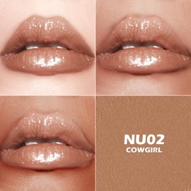 FOCALLURE Moisturizing Shiny Lipstick,Pearl Shimmery Finish,Hydrating Tinted Lip Balm with Creamy Texture,Long Lasting High Pigmented Lip Stain,Cowgirl