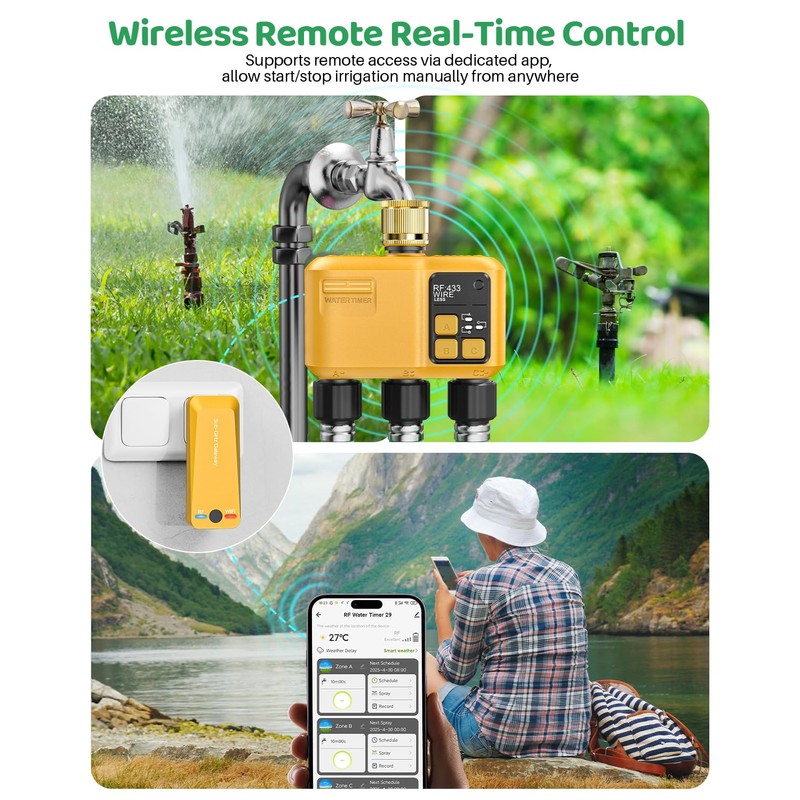 Shrivee Smart Irrigation Computer WLAN with 3 Zone Outputs and
