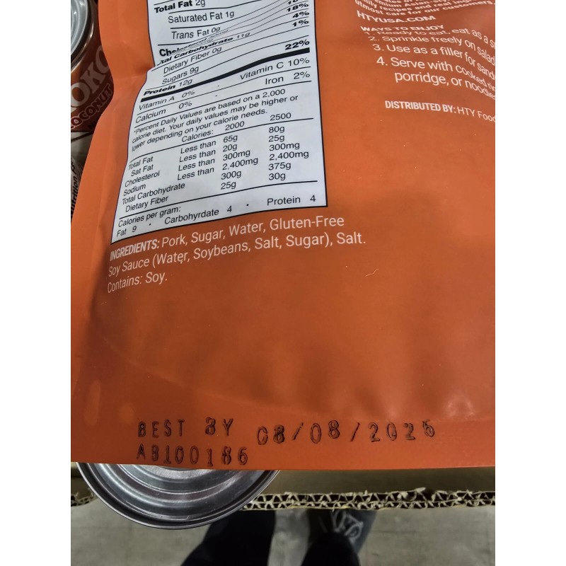 HTY Seasoned Minced PORK No Preservatives Made In USA 12