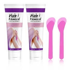 2PCS Hair Removal Cream, Long Lasting Flawless Depilatory for Women and Men, Gentle Moisturizing Facial Body Hair Remover Cream for Chest, Back, Legs, Bikini Area, Arms and Underarms
