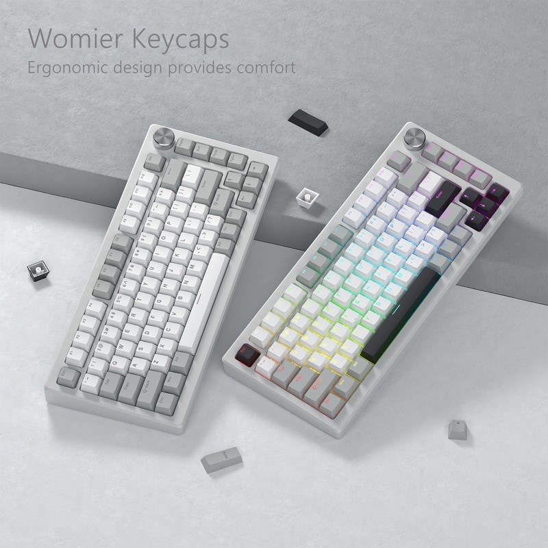 Womier Shine Through Keycaps, PBT Keycaps 60 65 75 100