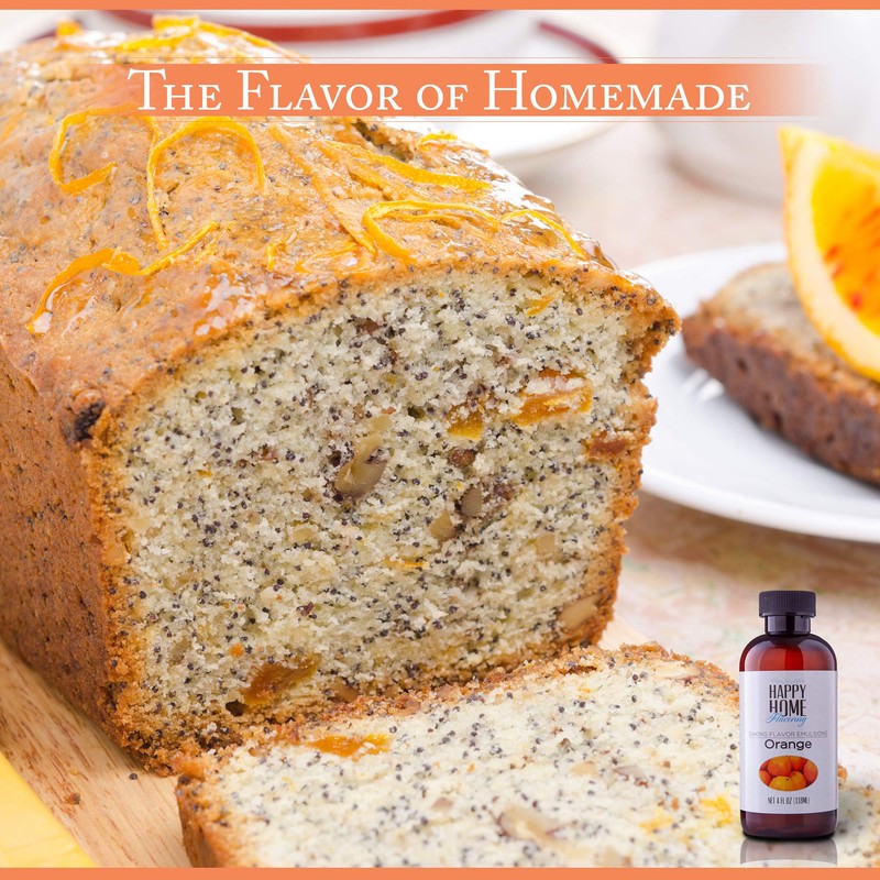 Happy Home Flavoring Natural Orange Baking Flavor Emulsion - Certified
