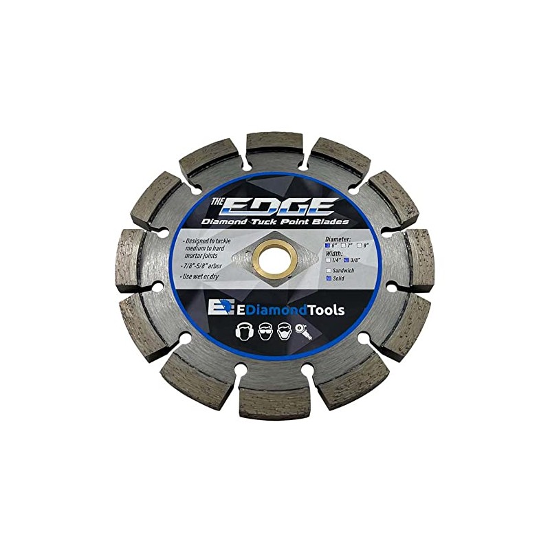 6" Diamond Tuck Point Blade for Mortar Joint Removal, Single