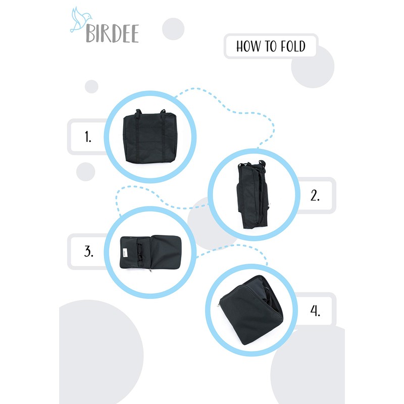 Birdee Durable Backless Booster Seat Travel Bag for Airplane Gate