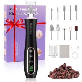 Electric Nail Cutter for Gel Nails - Electric Nail File 20000 rpm 10 Gear Wireless Electric Nail Drill, Manicure Pedicure Set for Gel Nails, Acrylic Gel Nails, Natural Nails, Calluses