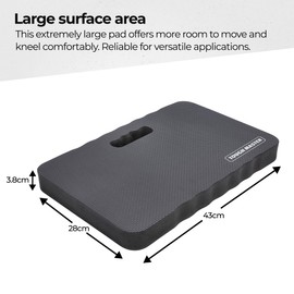 TOUGH MASTER Garden Kneeling Pad Super Comfy Extra Thick Waterproof with Handle, Extra Soft EVA Foam Padding Mat for Gardening, Outdoor Work, Garage, House Work 43 x 28cm