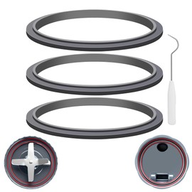3Pcs Gaskets Rubber Seal Ring Replacement for Nutribullet 600W 900W Blender