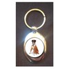 DottsMusic Boxer Dog - Cute Pet Design on Shopping Trolley Keyring - Token (£1 Coin)