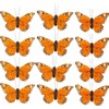YCHTEWY Monarch Butterfly Decor Feather Butterfly Decorations Set of 12