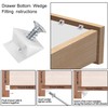 Pack of 120 Drawer Base Reinforcement, Cupboard Back Wall Mounting,