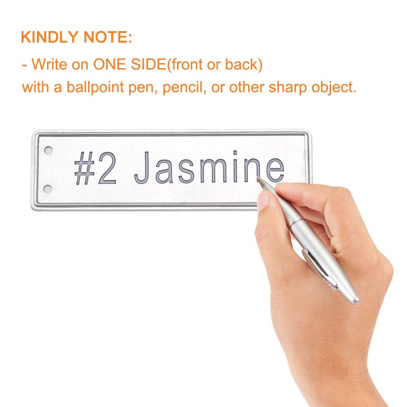 Coolrunner Plant Labels, Aluminum Plant Tags with 6 Inch Wires