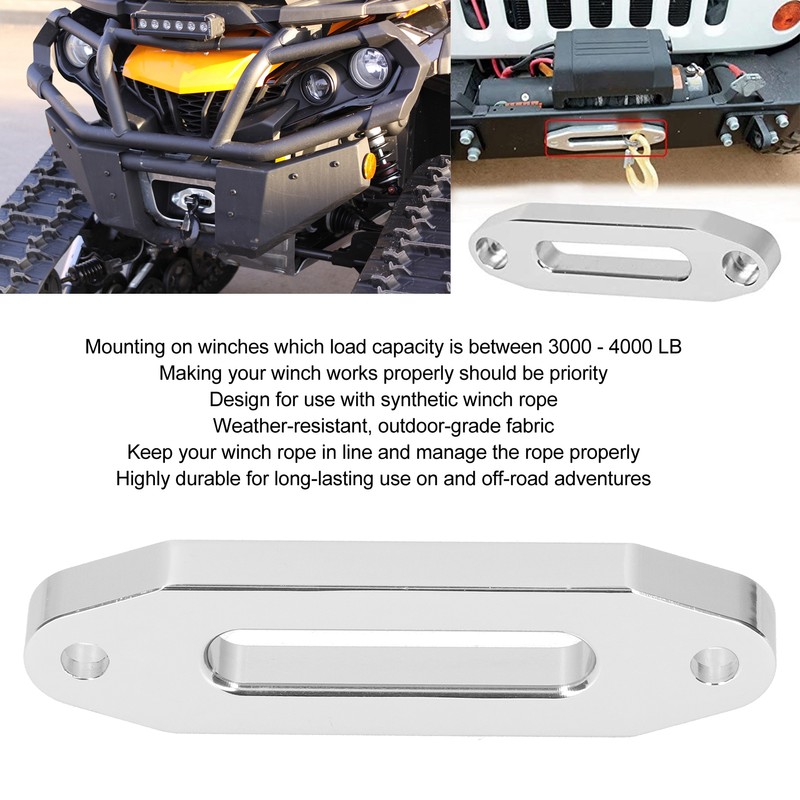 3000‑4000lbs Hawse Fairlead Synthetic Winch Rope Cable Lead Guide Weather
