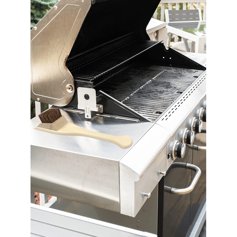 BBQ Wooden Scraper with brush