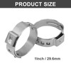 Murtenze 50 Pack Stainless Steel Clamps, 1 Inch Cinch Clamps