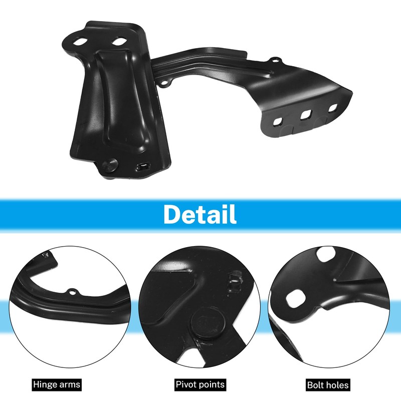 XUKEY 2pcs Hood Hinge Set for Ford Focus 2012-2018,Ford Escape
