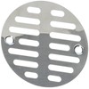 LASCO 03-1247 3-1/2-Inch with Two Screws Shower Drain Grate, Chrome