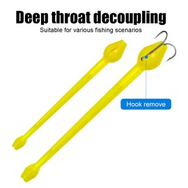 MiOYOOW Fish Hook Remover Tool, 6PCS Quick Removal Fishing Dehooker Tool Portable Fishing Hook Extractor for Saltwater Freshwater