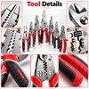 12-in-1 Multifunctional Wire Stripper Pliers, Foldable Electrician Tool with Live/Neutral