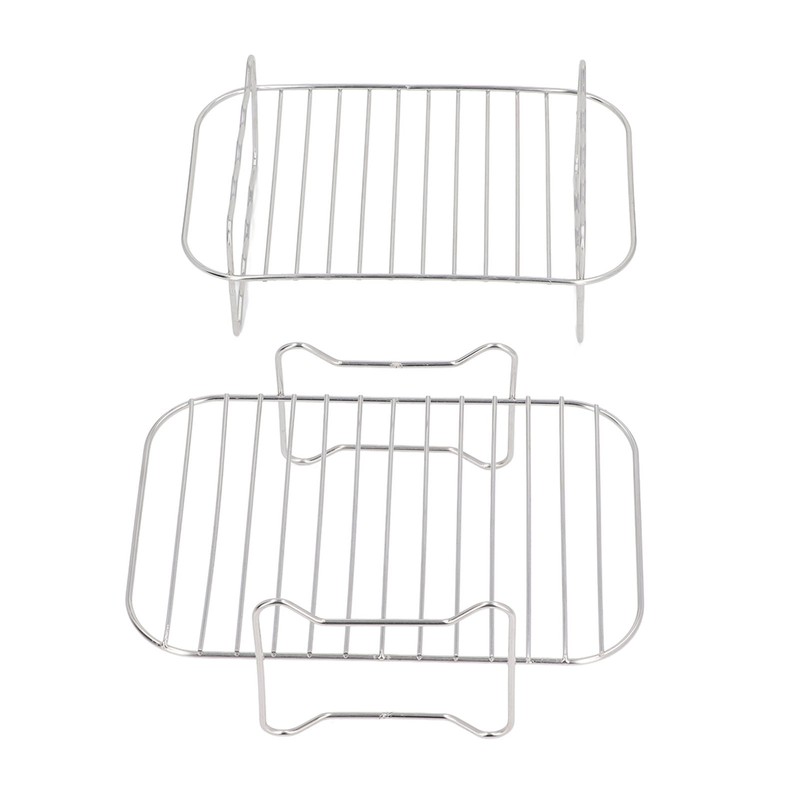 Double Layer Baking Grill Stainless Steel Dishwasher Safe Heat Evenly