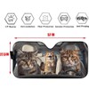 Cool Cat Driving Aauto Front Window Sun Shade, Cats Foldable