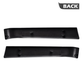 PIT66 Grille Trims Set, Compatible with 2003-2007 Chevy Silverado, LH RH Driver & Passenger Side, 2 Pcs, (Black)