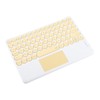 Bluetooth Keyboard Touchpad Round Keycap with Ergonomic Design Stable Connection