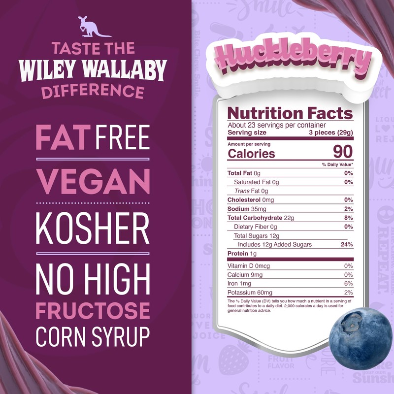 Wiley Wallaby Licorice 24 Ounce Classic Gourmet Soft & Chewy