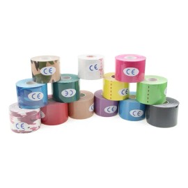 Cinta Kinesiológica Tatudemia Resistente al Agua para Deporte y Recuperación, 5 cm x 5 m