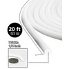 ZOWZOW 20FT Backer Rod, White Foam Rubber Caulk Saver for