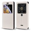 Shantime Viewable Window Leather Flip Case Compatible with AGM Glory