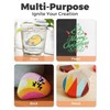 JusArt 16 Colors Glitter Paint Pens for Glass Marking, 0.7mm