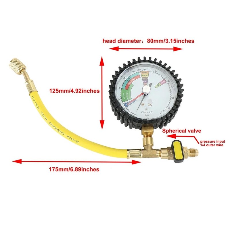 Nitrogen Pressure Tester Air Conditioner HVAC Systems Cold Table Regulator