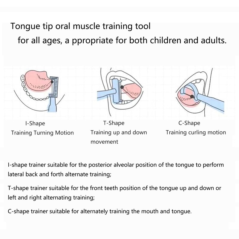 3pcs Kids Tongue Tip Lateralization Elevation Tools Tongue Tip Exercise