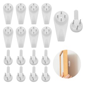 Pack of 80 Picture Hooks for Hard Walls, Picture Hooks for Nailing, Traceless Wall Hooks, Easy Assembly, Perfect for Hanging Photo Frames, Paintings, Clocks