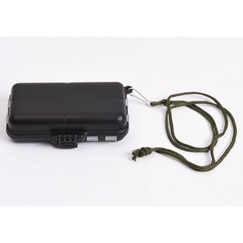 TOASIS Fishing Tackle Box with Lanyard Small Size Fishing Storage