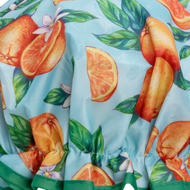 Bodylife Shower Cap Reusable Bath Cap Double Layered Waterproof Tutti Frutti Orange 27cm