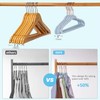 Tonswachic 30-Pack 11 Inch Baby Closet Hangers with 10 Clips