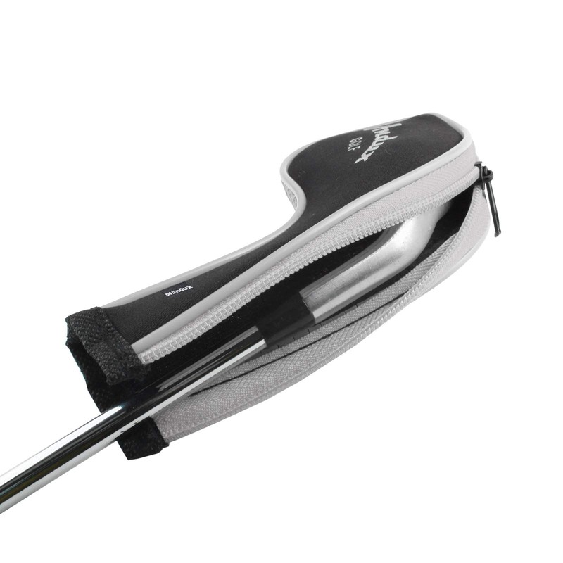 Andux 10pcs/set Golf Iron Club Head Covers with Zipper Black/white