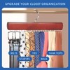 KEOAMG 2Pack Tie Rack Hanger for Closet, Sleek Tie Organizer