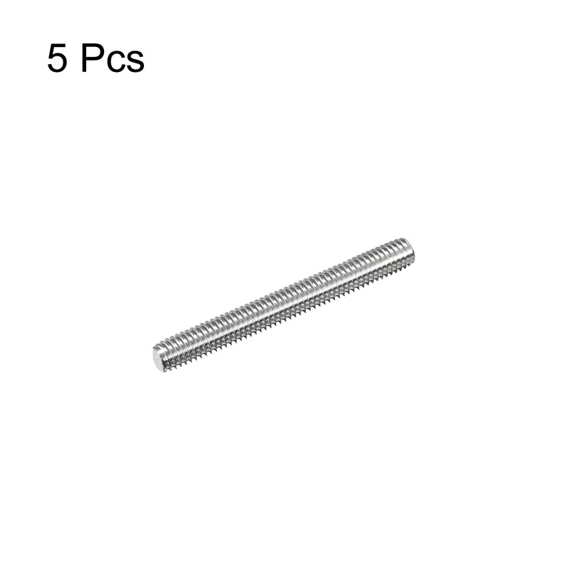 sourcing map Fully Threaded Rod M6 x 50mm 1mm Thread