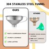 Aozita 18/8 Stainless Steel Spice Funnel with Handle for Spice