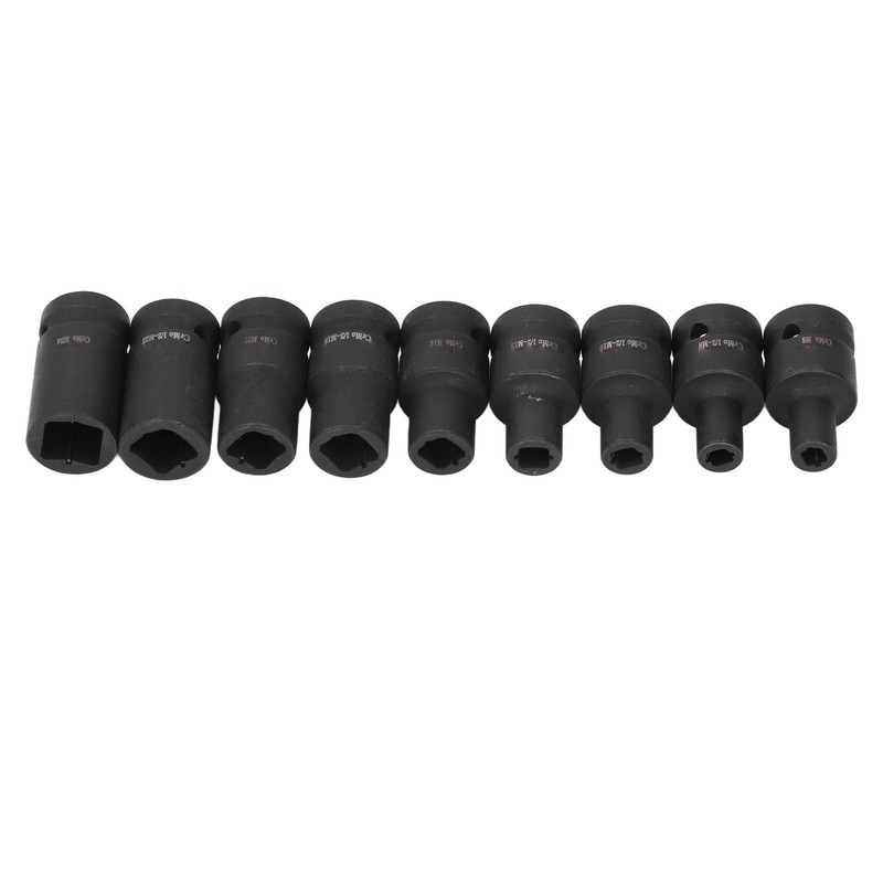 Tap Socket Wrench Set, 9 Piece Adjustable Tap Holders, 1/2