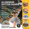 Gutter Guard 5 Inch x 50 Feet Roll, Aluminum Leaf