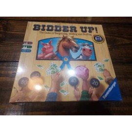 Ravensburger BIDDER UP! The Game of Bargaining Bidding and Bluffling Ravensburger, Board NEW!