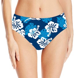 Private Island Women UPF 50+ Bikini Bottoms Pants Swimsuit Beach Rash Guard Swim Yoga Active Workout (XL, BwW-tpx)