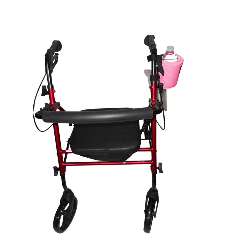 Beverage Holder for Rollator,Walker,Fully Padded Holds 16 fl oz Bottle