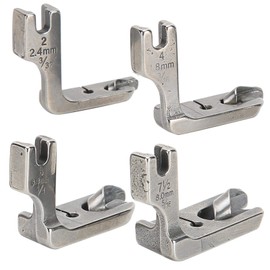 Qinlorgon Sewing Machine Presser Foot Stainless Steel Sewing Machine Accessories Sewing Foot for Folding Industrial Sewing Machines