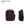 SwissGear Insulated Lunch Bag, Black/Red, One Size