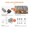 300pcs 1/16" Replacement Steel Needles for Flooring Wall Tile Leveling