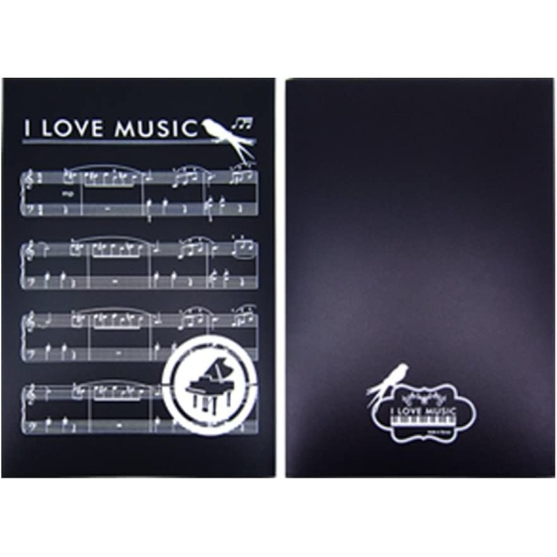 Music Themed 6 Pages Music File Display Folder Presentation Binder